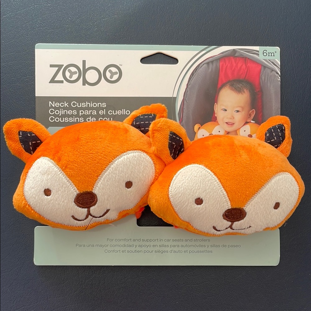 Zobo Orange Fox Neck Cushions